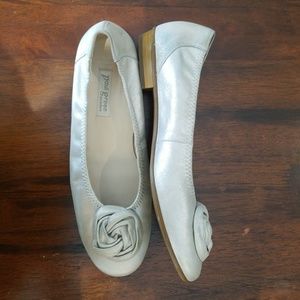 Paul Green Metallic Leather Flats Size 7.5AU/10US